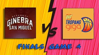 Ginebra San Miguel vs TNT Tropang Giga  Live Score Update Only  Finals Game 4  PBA LIVE 1103 [upl. by Arlin]