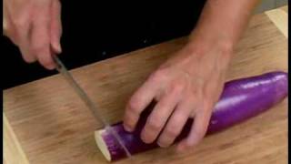 Cooking Tips  How to Slice Chinese Eggplant [upl. by Tlaw]