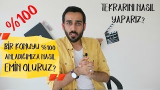 Bir Konuyu \u00100 Anladığımıza Nasıl Emin Oluruz Tekrarını Nasıl Yaparız PK7 [upl. by Esme]