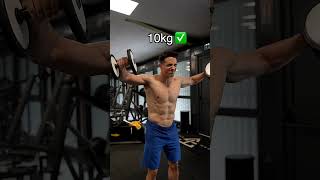 Dumbbell lateral raises challenge  😂😂 [upl. by Selij]