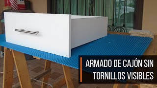 TC052  ¿Como armar un cajón sin tornillos visibles [upl. by Auohc]