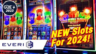 NEW Everi Slot Machines For 2024 at the Global Gaming Expo G2E 2023 at Venetian in Las Vegas [upl. by Hill562]