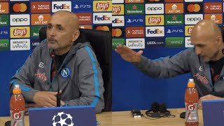 Spalletti protesta dopo Napoli Milan 11 😡 Schiaffo sul tavolo in conferenza 👊 [upl. by Inalaehon]