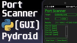 Python 3  Port Scanner GUI Tutorial Tkinter [upl. by Dryden]