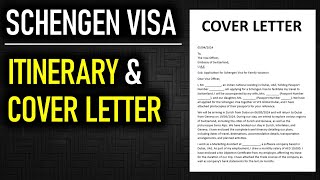 How to write Cover Letter amp Itinerary for Schengen Visa application [upl. by Yadroc]