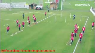 Warmup Fc Bayern Coordination Training Idea fcbayern training warmup footballtraningsession [upl. by Mackay275]