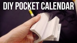 DIY Pocket Calendar [upl. by Alurta]