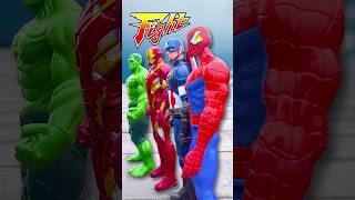 SUPER HERO DOMINO EFFECT THE AMAZING  Marvel Toys shorts funny [upl. by Guyon]