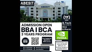 BBA BCA Admissions 2024  ABESIT [upl. by Mihar126]