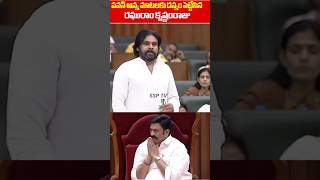 Deputy CM pawankalyan Great Words About Raghu Rama krishna Raju  Ap Assembly Live  SSP TV [upl. by Irbmac119]