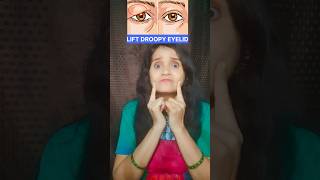 Lift Droopy Eyelid👁🔥 shorts droopyeyelid faceyoga [upl. by Ney]