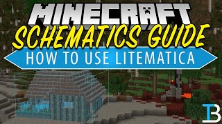 How To Use Schematics in Minecraft Litematica Tutorial [upl. by Ahsrat978]