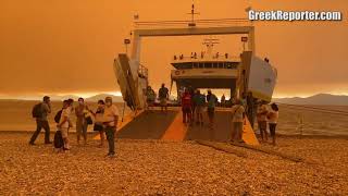 Pefki Evacuation  Evia Fire Greece [upl. by Aiki]