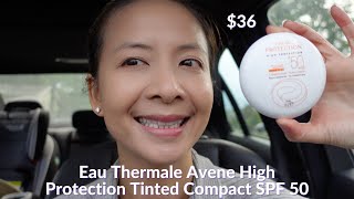 Eau Thermale Avene High Protection Tinted Compact SPF 50 Wear Test  Tiana Le [upl. by Tedie659]