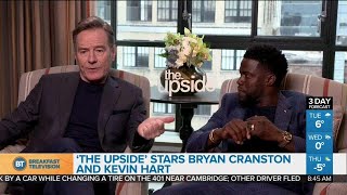 Kevin Hart and Bryan Cranston talk about their roles in The Upside [upl. by Zimmer523]