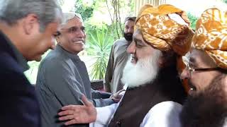 President Zardari Meets Maulana FazlurRehman to Discuss Curial Legislation [upl. by Leur]