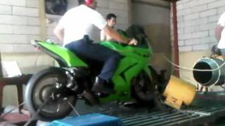 Kawasaki Ninja 250r Turbo 582hp With sound [upl. by Esiole516]