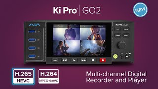 Introduction AJA Ki Pro GO2  the industry standard digital recorder now featuring H265 HEVC [upl. by Atipul]