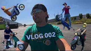 VLOG 002  Wheeliecolada’s served at the stuntlot  motovlog [upl. by Oruntha]