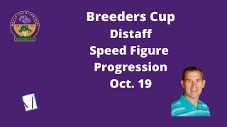 Breeders Cup Distaff Speed Figures 2022 [upl. by Waring]