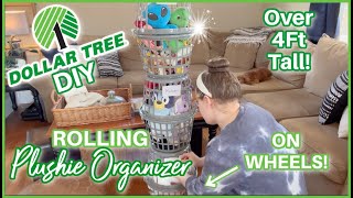 ROLLING Plushie Organizer  Dollar Tree DIY  MakeIt Monday  Ep2 [upl. by Yeldnarb]