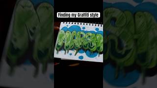 Finding my Graffiti Style art graffiti drawing youtubeshorts viralshorts likeandsubscribe [upl. by Drofla974]