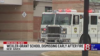 New Haven school dismisses students early after fire [upl. by Denby831]