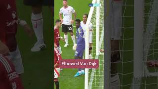 awkward performance from Van Dijk manchesterunited premierleague livepool Van Dijk [upl. by Aylatan647]