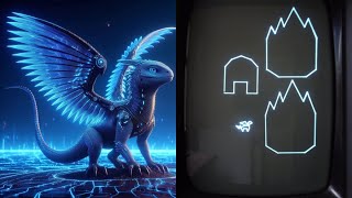 Vectrex Quartzs Quest  you play a freakin DRAGON [upl. by Einwahs]