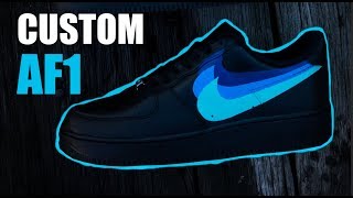 AIR FORCE 1 CUSTOM  Multi Swoosh Edition  Jordan Vincent [upl. by Allegra]