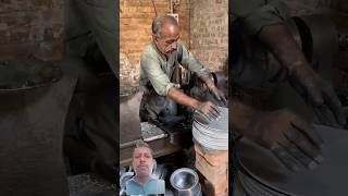 Silver k bartan banany Wala karigar silver cooking potyoutubeshorts mehnatkaro mehnat [upl. by Stine466]