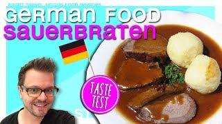 SAUERBRATEN for the first time  German Food [upl. by Yelnet802]