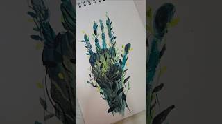 Sketchbook page idea😇🥰 art artist diy youtubeshorts trending painting gouache shorts like [upl. by Jehovah241]