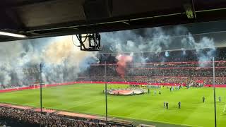 Feyenoord  SCUM 30102024 Opkomst en Megabanner [upl. by Ayamat]