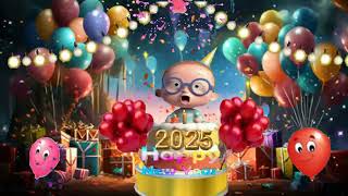 Best New Year 2025 Video Greetings  Happy New Year Wishes [upl. by Ogdon]