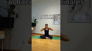 abdominales sin dolor cervical ¿Cómo pilatesencasa espaldasana abdomen [upl. by Inihor]