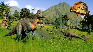 EL CORYTHOSAURUS  SANDBOX quotREALISTAquot  04  JURASSIC WORLD EVOLUTION 2 [upl. by Eittel363]