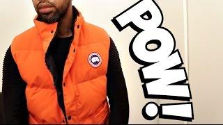 Trying on CANADA GOOSE GILET  Full Review amp Try ON [upl. by Oigufer]