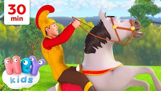 My Horsey Song and more Animal Songs for Kids  🐴  HeyKids Nursery Rhymes [upl. by Appleton353]