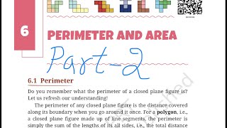 Perimeter and Areaclass 6  part 2Ganit Prakash chapter 6 complete solution with explanation [upl. by Inram]