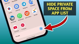 How To Hide Private Space From App list Android 15 [upl. by Cordy]