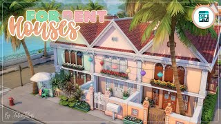 Дома в аренду🔑│Строительство│For Rent Houses│SpeedBuild│NO CC The Sims 4 [upl. by Anerbes]