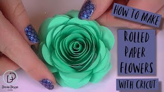 How to Make Rolled Paper Flowers with Cricut  Crazy Crafters Cruise 2019 Highlights [upl. by Iona]