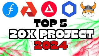 Top 5 20X Crypto Project 2024 Turn 100 Into 2000  Crypto Neuz Boy [upl. by Attennaej]