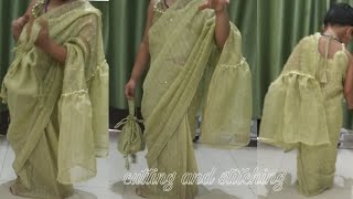 Ready To Wear Saree Cutting And Stitching for KidsDraping SkirtReady To Wear Dress skirtdraping [upl. by Sada626]