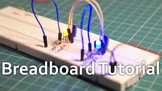 Breadboard tutorial How to use a breadboard for beginners [upl. by Okihcas]