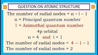 OQV NO – 352 How many radial nodes are present in the 4p orbital [upl. by Votaw505]