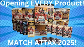 MATCH ATTAX 2025 FULL BOX RIP OPENING EVERY PRODUCT FOR THE NEW COLLECTION [upl. by Sahcnip927]