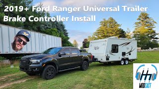 2019 Ford Ranger Universal Trailer Brake Controller Install [upl. by Assenar928]