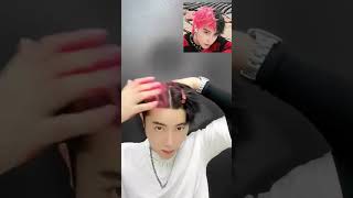 CapCut Hair dye dyehair haircolor hairstyle fyp [upl. by Anaidirib]